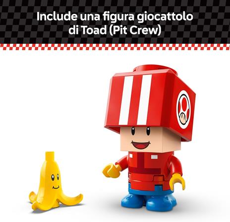 LEGO Super Mario 72032 Mario Kart : Kart Standard, Macchina Giocattolo con Toad, Giochi per Bambini 7+ Nintendo da Collezione - 4