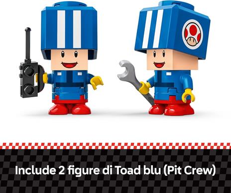 LEGO Super Mario 72035 Mario Kart : Officina di Toad, Garage Giocattolo con Macchina e 2 Personaggi, Giochi per Bambini 8+ - 4