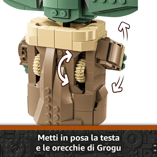 LEGO Star Wars 75403 Grogu e Carrozzina con Rana Sorgan e Minifigure di Grogu da Collezione, Giocattolo per Bambini 10+ - 2