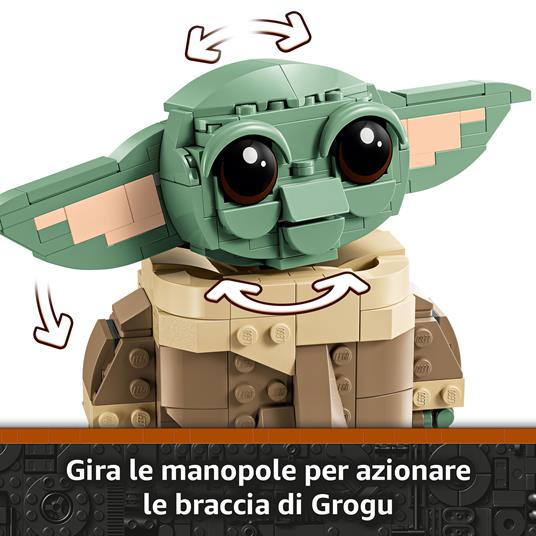 LEGO Star Wars 75403 Grogu e Carrozzina con Rana Sorgan e Minifigure di Grogu da Collezione, Giocattolo per Bambini 10+ - 3