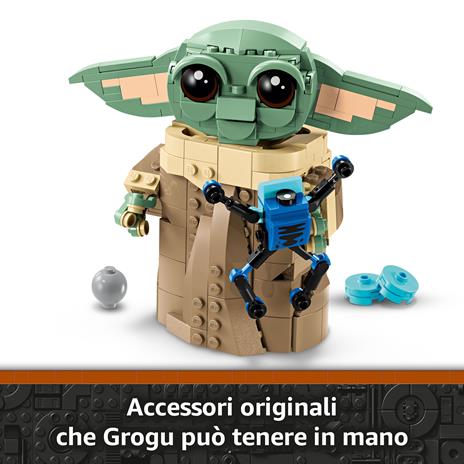LEGO Star Wars 75403 Grogu e Carrozzina con Rana Sorgan e Minifigure di Grogu da Collezione, Giocattolo per Bambini 10+ - 4
