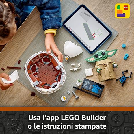 LEGO Star Wars 75403 Grogu e Carrozzina con Rana Sorgan e Minifigure di Grogu da Collezione, Giocattolo per Bambini 10+ - 5