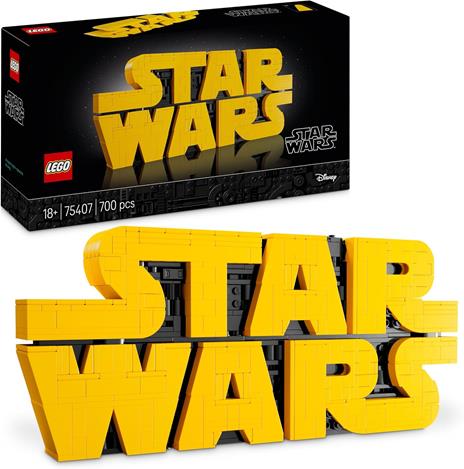 LEGO Star Wars 75407. Logo Star Wars in mattoncini