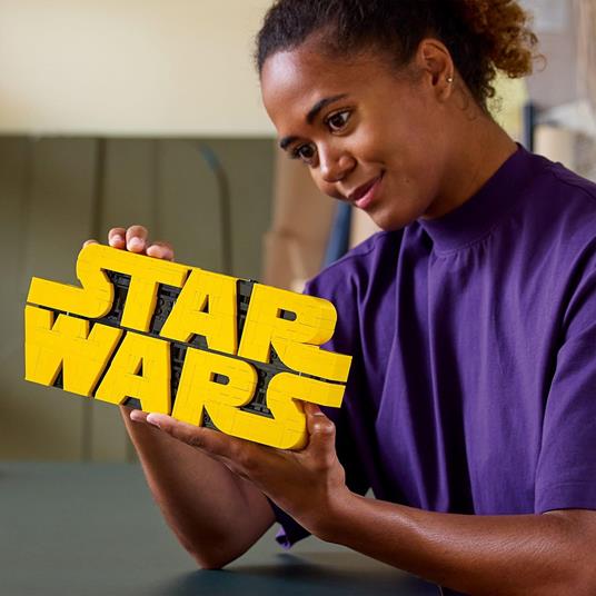 LEGO Star Wars 75407. Logo Star Wars in mattoncini - 6