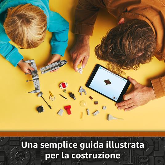 LEGO Star Wars 75410 N-1 Starfighter di Mando e Grogu con 3 Personaggi, Astronave Giocattolo da Costruire per Bambini 4+ - 3