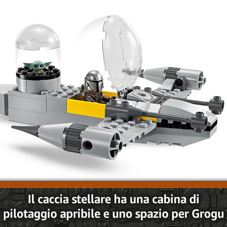 LEGO Star Wars 75410 N-1 Starfighter di Mando e Grogu con 3 Personaggi, Astronave Giocattolo da Costruire per Bambini 4+ - 5