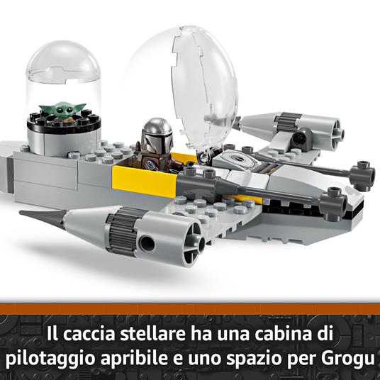 LEGO Star Wars 75410 N-1 Starfighter di Mando e Grogu con 3 Personaggi, Astronave Giocattolo da Costruire per Bambini 4+ - 5