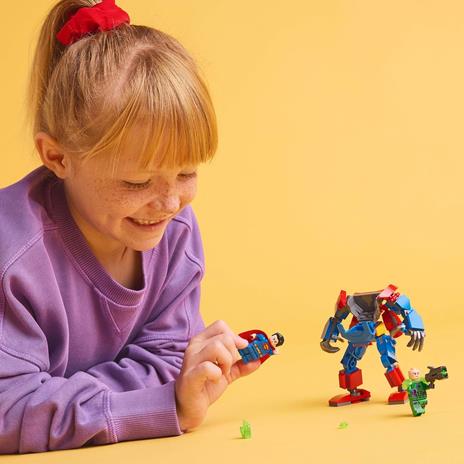 LEGO DC 76302 Mech di Superman Contro Lex Luthor - Action Figure Giocattolo del Supereroe con 2 Minifigure, Giochi Bambini 6+ - 6