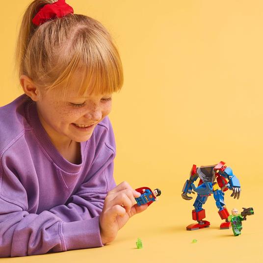 LEGO DC 76302 Mech di Superman Contro Lex Luthor - Action Figure Giocattolo del Supereroe con 2 Minifigure, Giochi Bambini 6+ - 6