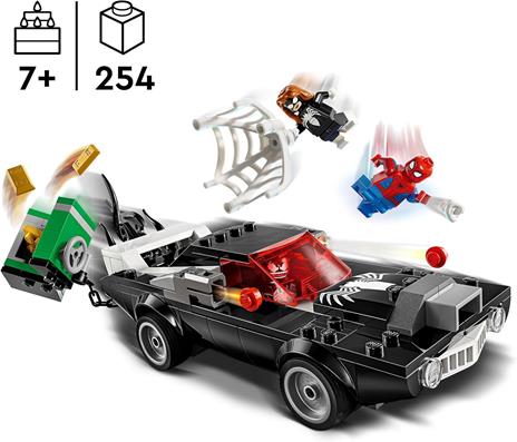 LEGO Marvel 76309 Spider-Man Contro Muscle Car di Venom, Macchina Giocattolo da Costruire con 3 Minifigure, Gicohi Bambini 7+ - 2