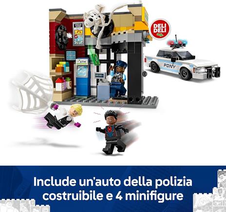 LEGO Marvel 76311 Spider-Verse: Miles Morales Contro la Macchia, Edificio e Macchina Giocattolo Costruire, Giochi Bambini9+ - 4