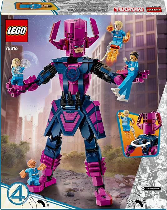 LEGO Super Heroes Marvel (76316). Fantastici Quattro contro personaggio costruibile di Galactus - 4