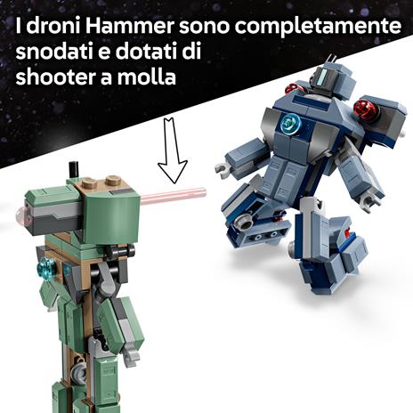 LEGO Super Heroes Marvel (76320). Iron Man e War Machine contro i droni di Hammer - 2