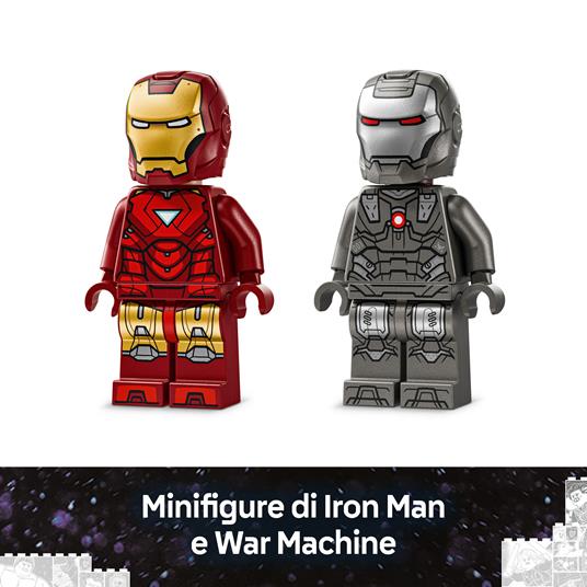LEGO Super Heroes Marvel (76320). Iron Man e War Machine contro i droni di Hammer - 4