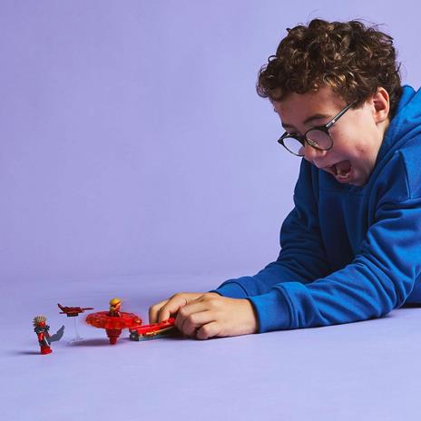 LEGO NINJAGO 71823 Spinner del Drago Spinjitzu di Kai - Trottola Giocattolo con 2 Minifigure e Armi, Giochi per Bambini 6+ - 6