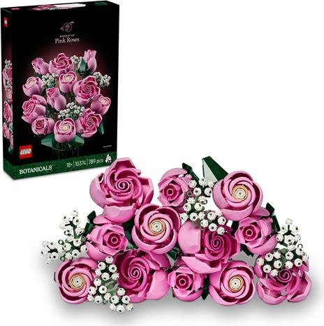 LEGO 10374. Bouquet di rose rosa