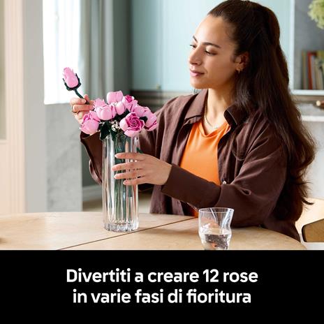 LEGO 10374. Bouquet di rose rosa - 3