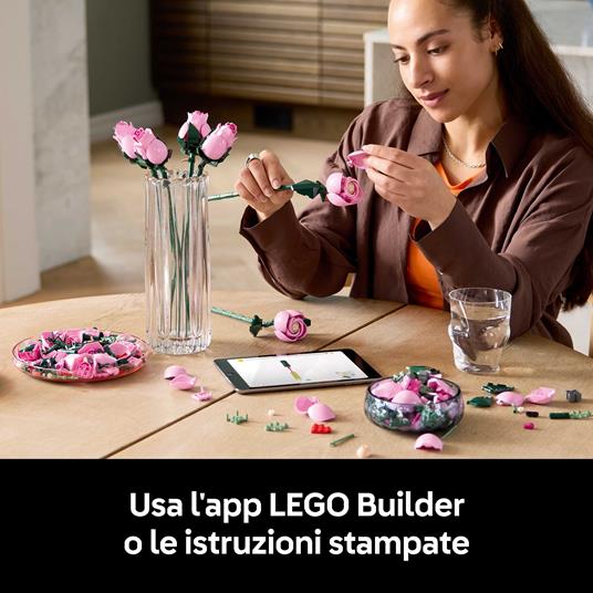 LEGO 10374. Bouquet di rose rosa - 6