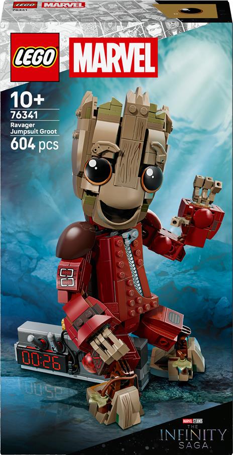 LEGO Marvel Groot in tuta da Ravager