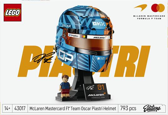 LEGO Editions (43017). Casco di Oscar Piastri McLaren - 9
