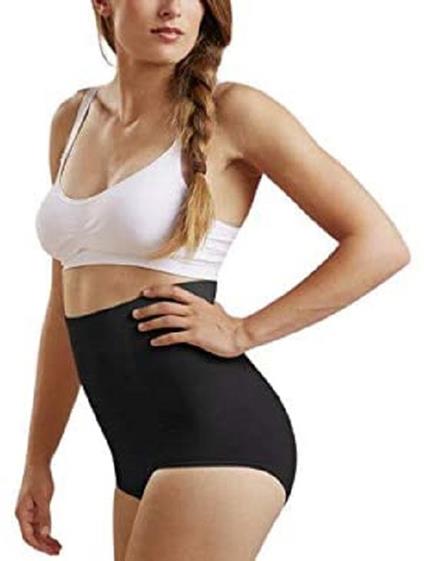 Guaina Modellante in Microfibra Leggera e Traspirante Colore Nero Taglia M