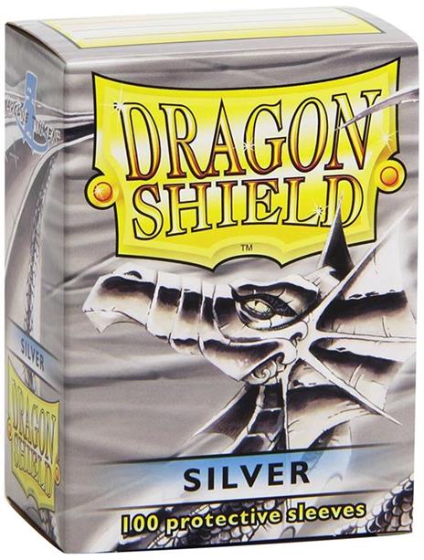 DRAGON SHIELD Proteggi carte standard pacchetto da 100 bustine Silver
