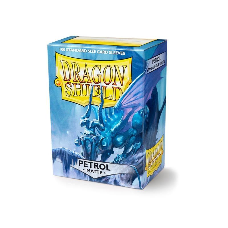 Dragon Shield. Matte Petrol. 100 bustine protettive