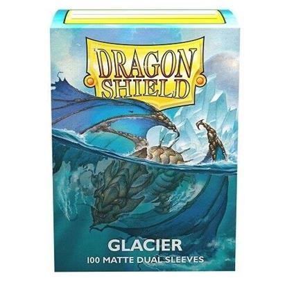100 Standard Size Matte Dual Sleeves Glacier Miniom
