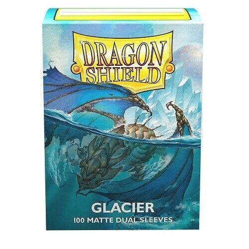 100 Standard Size Matte Dual Sleeves Glacier Miniom