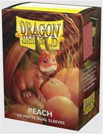 100 Standard Size Matte Dual Sleeves Peach Piip