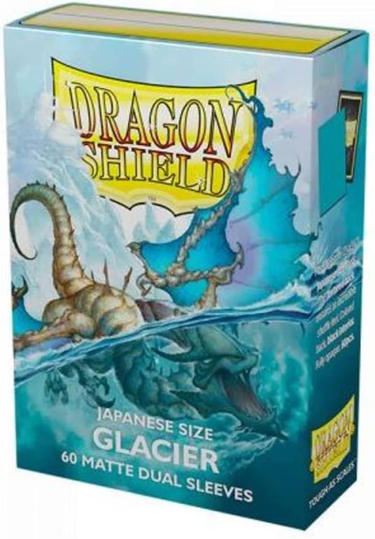 60 Japanese Size Matte Dual Sleeves Glacier Miniom