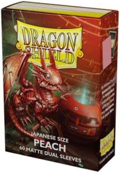60 Japanese Size Matte Dual Sleeves Peach Piip