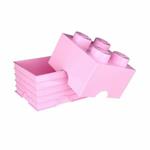 Contenitore LEGO Brick 4 Rosa Scuro