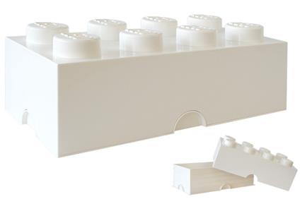 Contenitore LEGO Brick 8 Bianco