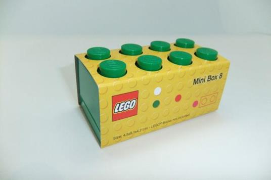 Contenitore LEGO Mini Box 8 Verde