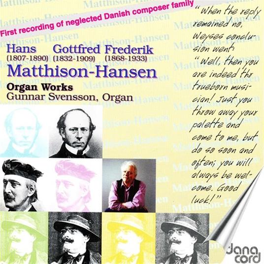 Organ Works - CD Audio di Gunnar Svensson,Hans Matthison-Hansen,Gottfred Matthison-Hansen,Frederik Matthison-Hansen