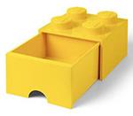 Contenitore LEGO Brick 4 Cassetto Giallo