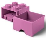 Contenitore LEGO Brick 4 Cassetto Rosa