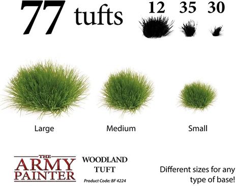 The Army Painter | Battlefield Tufts | Ciuffi d'Erba per Basette | Erba Boschiva | Woodland Tuft - 2