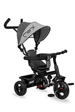 MOMI IRIS 5-in-1 triciclo per bambini con funzione di passeggino, per bambini da 9 mesi a 5 anni, telaio stabile, sedile a 360° con cintura di sicurezza a 5 punti, cappottina parasole, ruote in PU