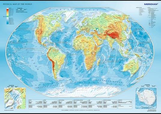 Puzzle da 1000 Pezzi - Physical Map of The World - 3