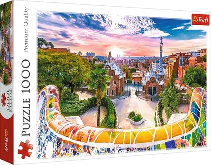 Trefl - Puzzles - 1000 - Sunset Over Barcelona, Spain