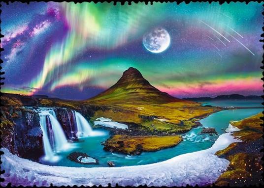 Puzzle da 600 Pezzi - Crazy Shapes: Aurora over Iceland - 2