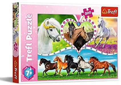Puzzle Da 200 Pezzi Beautiful Horses