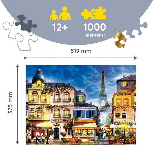 Puzzle da 1000 Pezzi Woodcraft - Vicolo Francese - 4