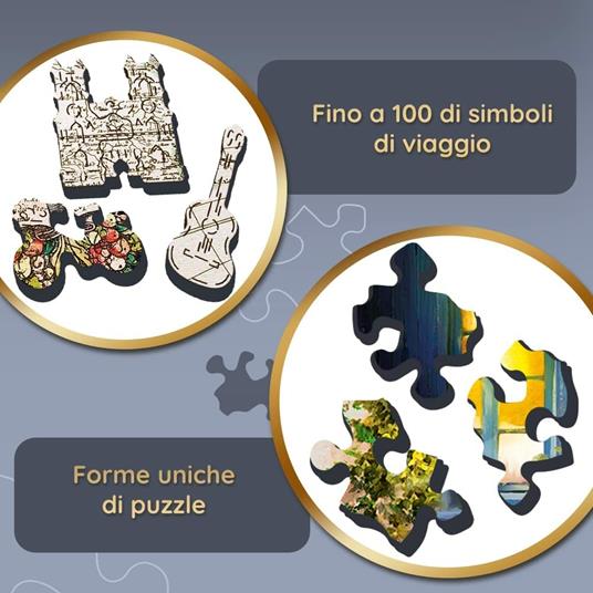 Puzzle da 1000 Pezzi Woodcraft - Antica Mappa del Mondo - 6