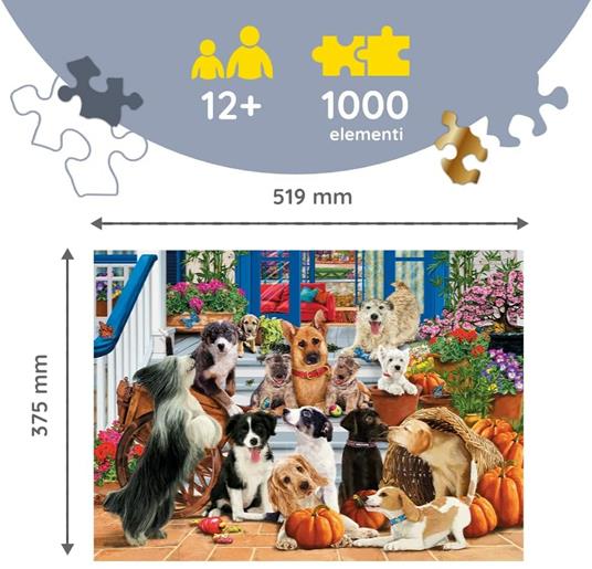 Puzzle da 1000 Pezzi Woodcraft -  Amicizia Canina - 4
