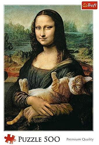 Puzzle da 500 Pezzi - Gioconda con Gatto - 3