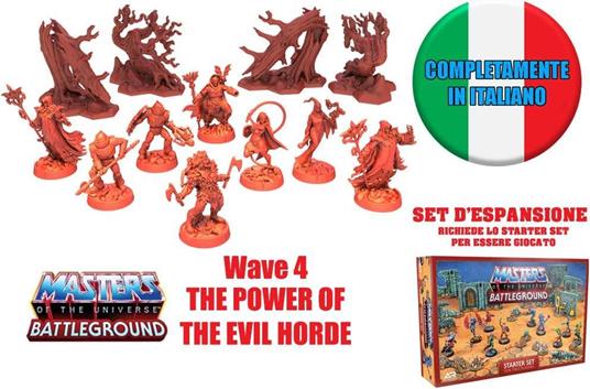 MOTU-BATTLEG.W4:POWER OF EVIL HORDE ITA GIOCO DA TAVOLO Archon Studio