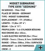 Cobi: World War Ii Uboat Xxvii Seehund 181 Pcs